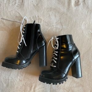 Black Jeffery Campbell healed boots